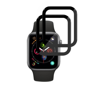 Протектор за Apple Watch 4 / 5 / 6 / SE / SE 2 / SE 3 40mm - Nano Flex (2 pack) - Techsuit - Черен