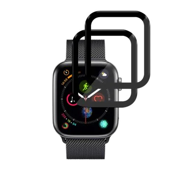 Протектор за Apple Watch 4 / 5 / 6 / SE / SE 2 / SE 3 44mm - Nano Flex (2 pack) - Techsuit - Черен