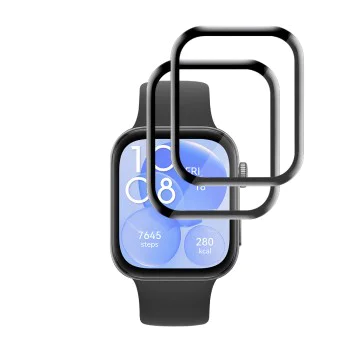 Протектор за Huawei Watch Fit 3 - Nano Flex (2 pack) - Techsuit - Черен