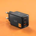Зарядно устройство Spigen Essential EE473EU (ACH09465) - USB, 2x Type-C, 47W - Черно