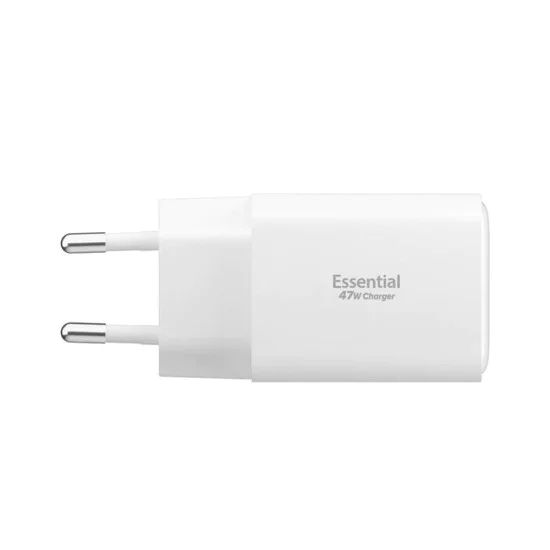 Зарядно устройство Spigen Essential EE473EU (ACH09464) - USB, 2x Type-C, 47W - Бяло