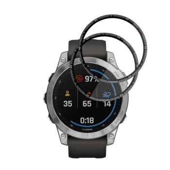 Протектор за Garmin Fenix 7 - Nano Flex (2 pack) - Techsuit - Черен