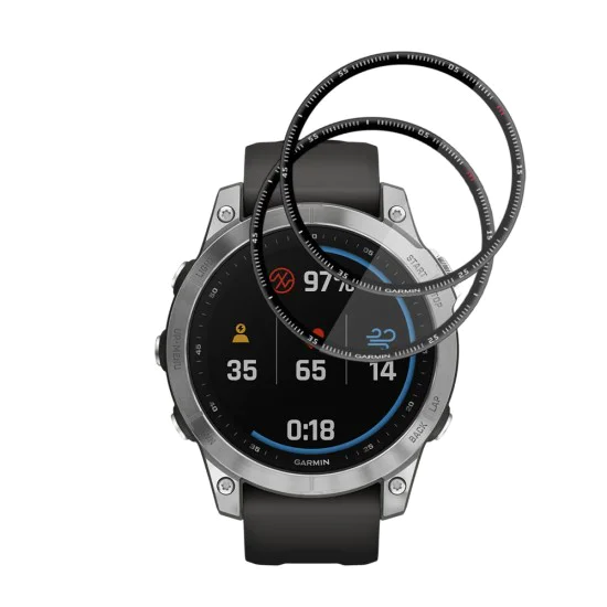 Протектор за Garmin Fenix 7 - Nano Flex (2 pack) - Techsuit - Черен