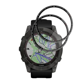 Протектор за Garmin Fenix 7X - Nano Flex (2 pack) - Techsuit - Черен