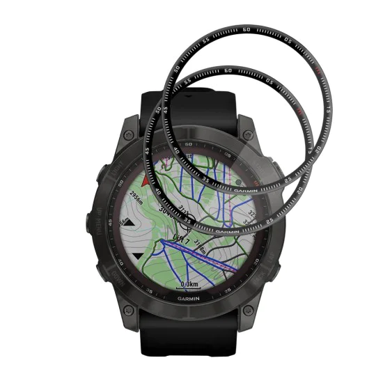 Протектор за Garmin Fenix 7X - Nano Flex (2 pack) - Techsuit - Черен