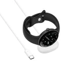 Зарядно за Google Pixel Watch 4 - SmartWatch Wireless Charging Cable - Techsuit - Бяло
