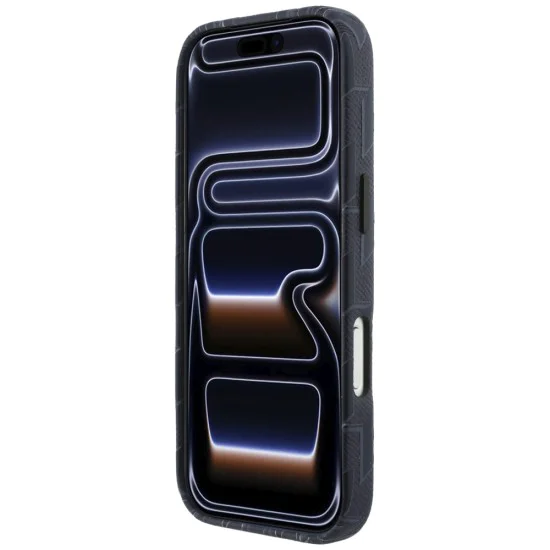 Калъф за iPhone 17 Pro Max - Leather KL Monogram MagSafe - Karl Lagerfeld - Син