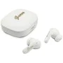 Безжични слушалки Guess Script Metal Logo - TWS, Bluetooth 5.4 - Бели
