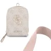 Универсална каишка за телефон с малка чантичка Guess 4G Metal Logo - Розова