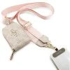 Универсална каишка за телефон с малка чантичка Guess 4G Metal Logo - Розова