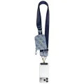Универсална каишка за телефон с малка чантичка Guess 4G Metal Logo - Синя