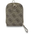 Универсална каишка за телефон с малка чантичка Guess 4G Metal Logo - Кафява
