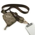 Универсална каишка за телефон с малка чантичка Guess 4G Metal Logo - Кафява