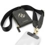 Универсална каишка за телефон с малка чантичка Guess 4G Metal Logo - Черна