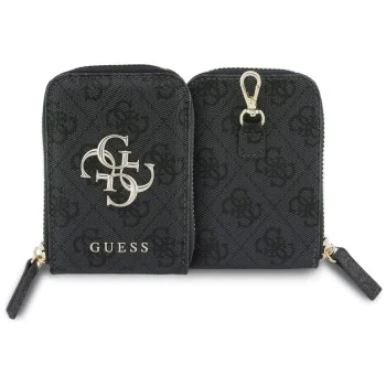 Универсална каишка за телефон с малка чантичка Guess 4G Metal Logo - Черна