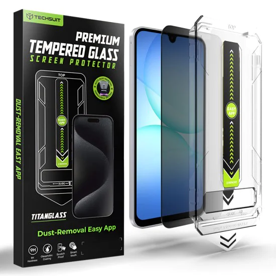 Стъклен протектор за Samsung Galaxy A16 / A17 - TitanGlass CrystalHD - Techsuit - Privacy