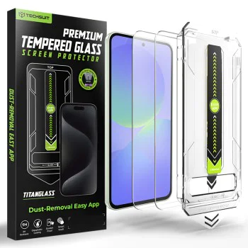 Стъклен протектор за Samsung Galaxy A36 5G / A37 5G - TitanGlass CrystalHD (2 pack) - Techsuit - Прозрачен