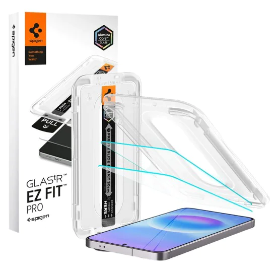 Протектор за Samsung Galaxy A57 5G - Glas.tR EZ-FIT Pro (2 pack) - Spigen - Прозрачен