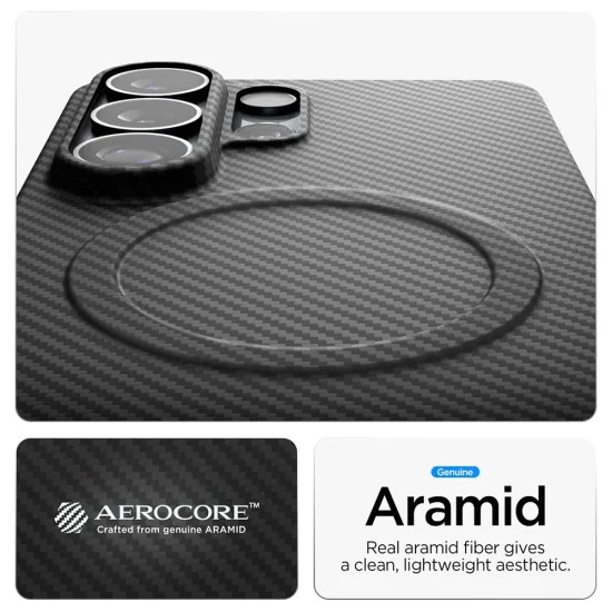 Калъф за Samsung Galaxy S26 Ultra - Air Skin Aramid MagFit - Spigen - Черен