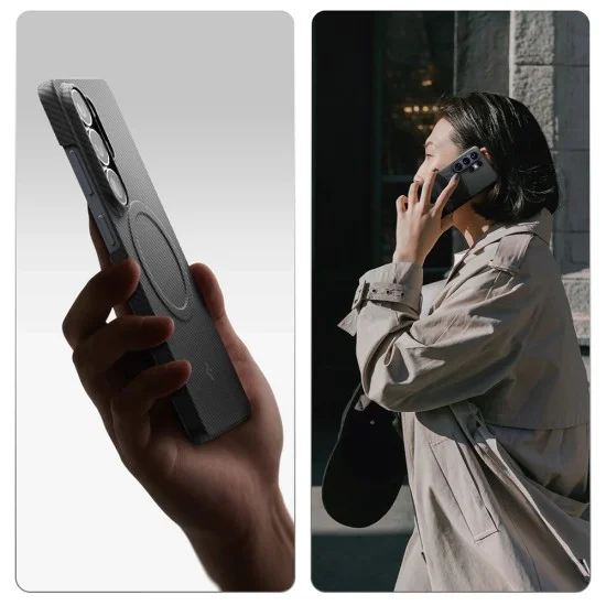 Калъф за Samsung Galaxy S26 Ultra - Air Skin Aramid MagFit - Spigen - Черен