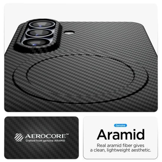 Калъф за Samsung Galaxy S26 Plus - Air Skin Aramid MagFit - Spigen - Черен