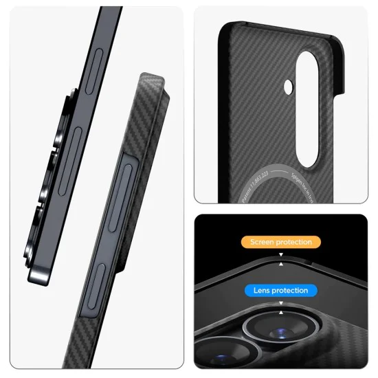 Калъф за Samsung Galaxy S26 - Air Skin Aramid MagFit - Spigen - Черен