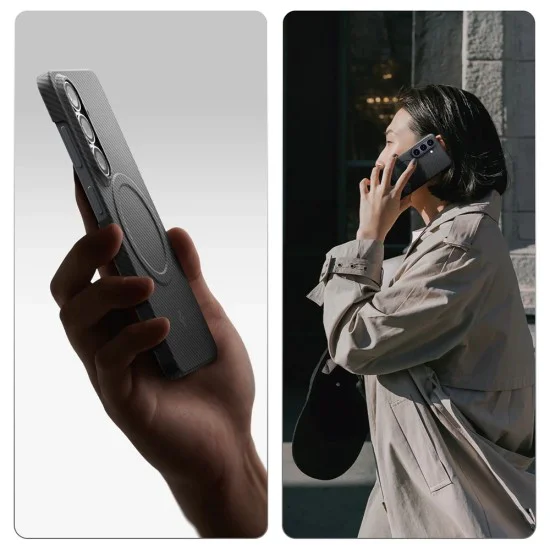 Калъф за Samsung Galaxy S26 - Air Skin Aramid MagFit - Spigen - Черен
