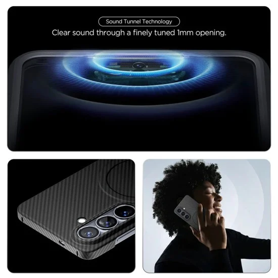 Калъф за Samsung Galaxy S26 - Air Skin Aramid MagFit - Spigen - Черен