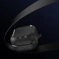 Калъф за Samsung Galaxy Buds 4 / Buds 4 Pro - CarbonFiber - Techsuit - Черен