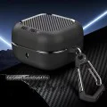 Калъф за Samsung Galaxy Buds 4 / Buds 4 Pro - CarbonFiber - Techsuit - Черен