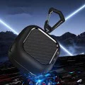 Калъф за Samsung Galaxy Buds 4 / Buds 4 Pro - CarbonFiber - Techsuit - Черен