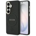 Калъф за Samsung Galaxy S26 Plus - Saffiano Peony Embossed Ring MagSafe - Guess - Черен