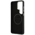Калъф за Samsung Galaxy S26 Ultra - Saffiano Peony Embossed Ring MagSafe - Guess - Черен