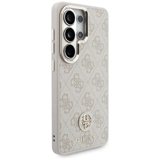 Калъф за Samsung Galaxy S26 Ultra - 4G Big Rhinestone Triangle Strap MagSafe - Guess - Розов