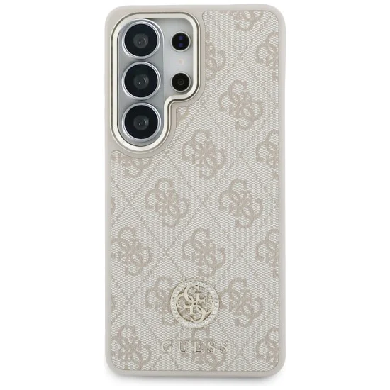 Калъф за Samsung Galaxy S26 Ultra - 4G Big Rhinestone Triangle Strap MagSafe - Guess - Розов