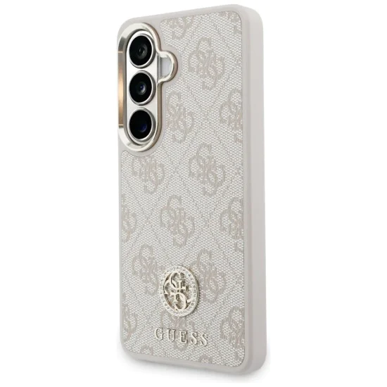 Калъф за Samsung Galaxy S26 - 4G Big Rhinestone Triangle Strap - Guess - Розов