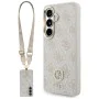 Калъф за Samsung Galaxy S26 - 4G Big Rhinestone Triangle Strap - Guess - Розов