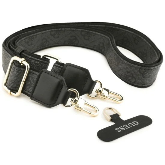 Калъф за Samsung Galaxy S26 Ultra - 4G Big Rhinestone Triangle Strap MagSafe - Guess - Черен