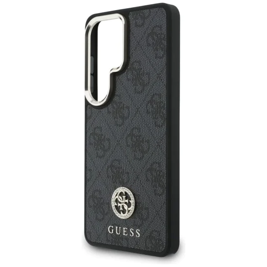 Калъф за Samsung Galaxy S26 Ultra - 4G Big Rhinestone Triangle Strap MagSafe - Guess - Черен