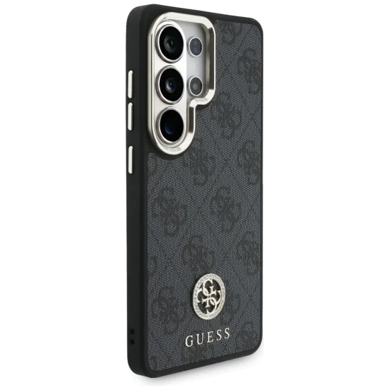 Калъф за Samsung Galaxy S26 Ultra - 4G Big Rhinestone Triangle Strap MagSafe - Guess - Черен