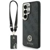 Калъф за Samsung Galaxy S26 Ultra - 4G Big Rhinestone Triangle Strap MagSafe - Guess - Черен
