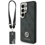 Калъф за Samsung Galaxy S26 Ultra - 4G Big Rhinestone Triangle Strap MagSafe - Guess - Черен
