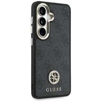 Калъф за Samsung Galaxy S26 - 4G Big Rhinestone Triangle Strap - Guess - Черен
