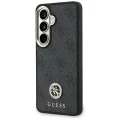 Калъф за Samsung Galaxy S26 - 4G Big Rhinestone Triangle Strap - Guess - Черен