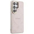 Калъф за Samsung Galaxy S26 Ultra - Saffiano Peony Embossed Ring MagSafe - Guess - Розов