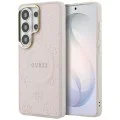 Калъф за Samsung Galaxy S26 Ultra - Saffiano Peony Embossed Ring MagSafe - Guess - Розов