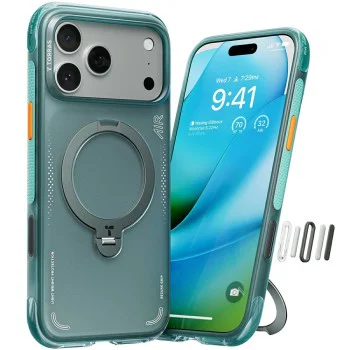 Калъф за iPhone 17 Pro Max - Ostand Spin Air Series - Torras - Glacier Sprint