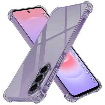 Калъф за Samsung Galaxy A37 5G / A36 5G - Shockproof Clear Silicone - Techsuit - Прозрачен дим
