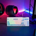 Havit - Комплект клавиатура и мишка (KB891CM) - за игри, USB-C, 1.5 м, 1200/1800/2400/3600 DPI - Бял / Син