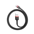 USB Type-C Data Cable, 3A, 0.5m - Baseus Caffeine (CATKLF-A91) - Черен / Червен